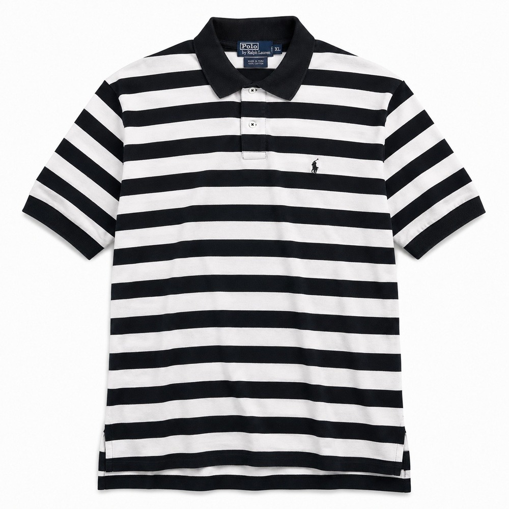 Polo Ralph Lauren Shirt Mens XL Pima Cotton Fit Preppy Small Pony Chess Stripes
